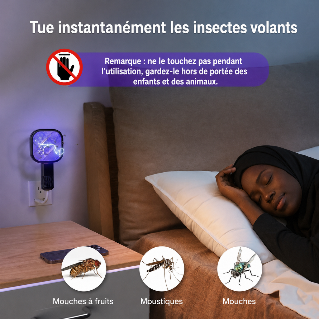 Raquette Anti-Moustiques Électrique USB