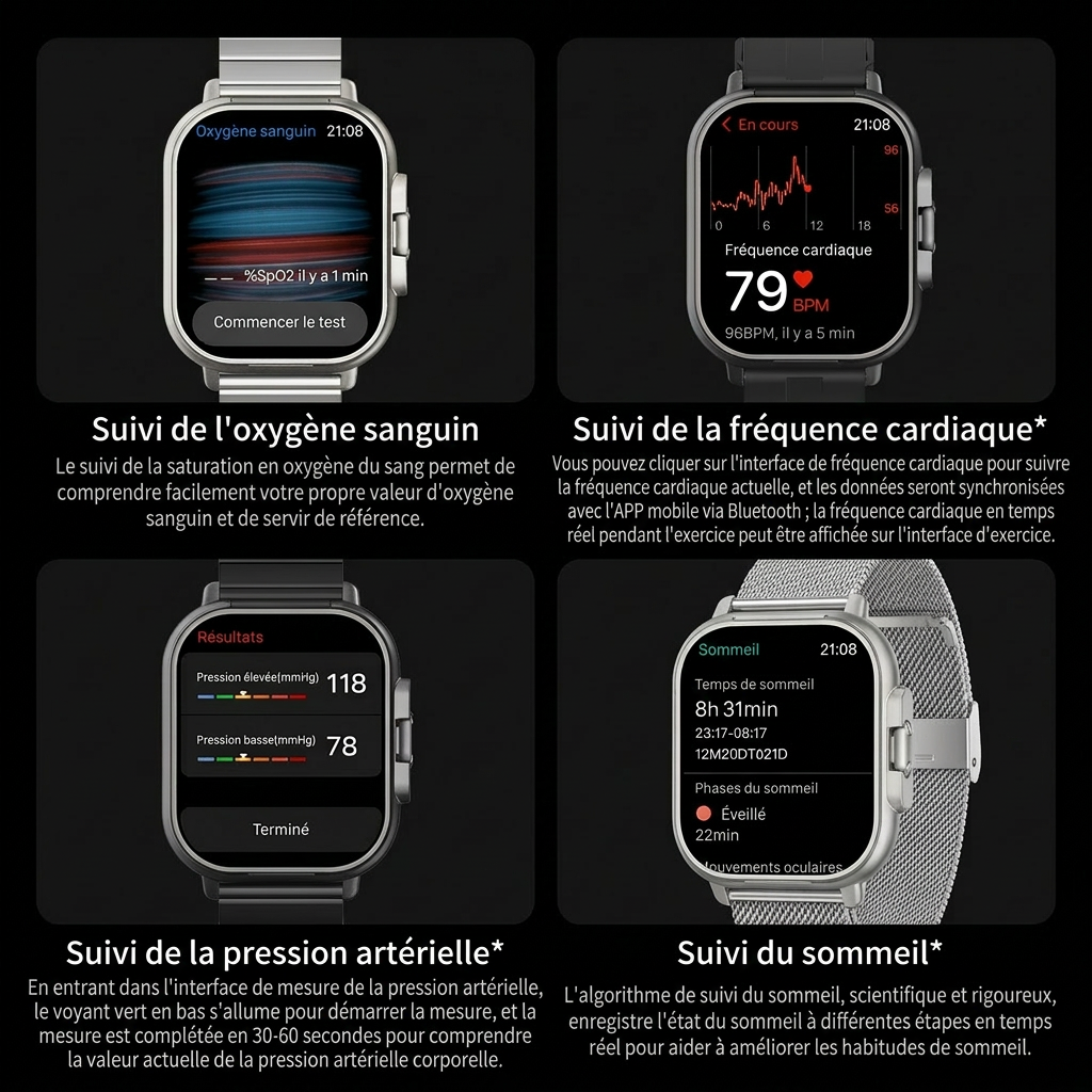 Smartwatch Pro I7 + écouteurs Bluetooth (2-en-1)