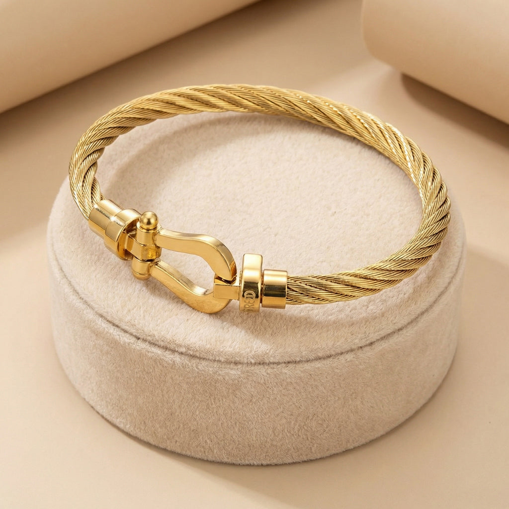 Bracelet câble en acier inoxydable – fermoir magnétique