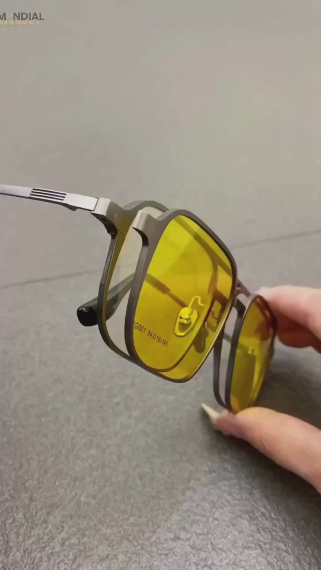 Lunettes 2-en-1 à clip magnétique – verres polarisés anti-UV